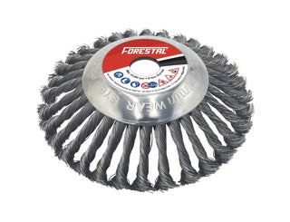 Unkrautbürste Stahldraht Ø 200 mm – Bohrung 25,4 mm – passend für Freischneider & Motorsensen – ideal gegen Unkraut & Moos auf Pflasterflächen