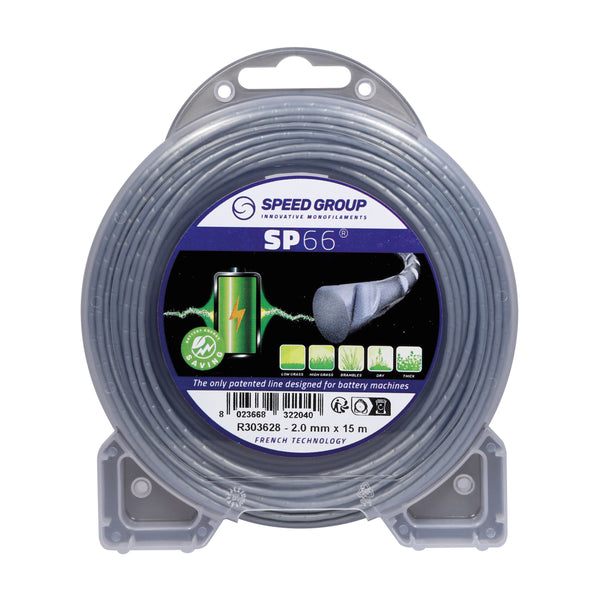 Trimmerfaden Ø 1,6 mm gewellt (15 m) – SP66 Schmalschnitt – leise & effizient, ideal für Akku-Trimmer