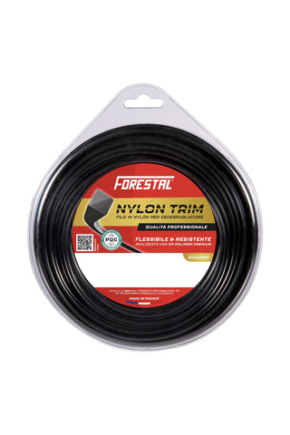 Trimmerfaden Ø 2,4 mm vierkant (70 m) – Forestal Schnittstark – ideal für präzise Kanten & starken Bewuchs