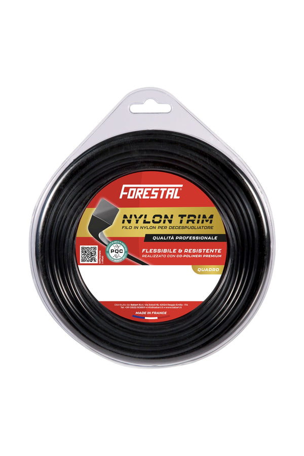 Trimmerfaden Ø 2,4 mm vierkant (70 m) – Forestal Schnittstark – ideal für präzise Kanten & starken Bewuchs