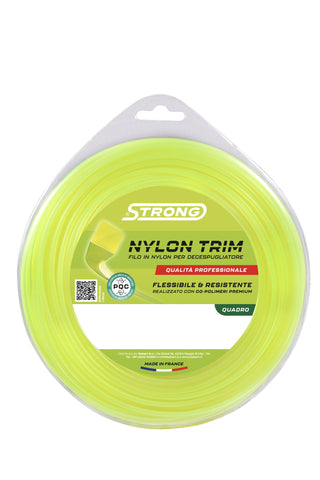 Trimmerfaden Ø 2,4 mm vierkant (70 m) – Strong Schnittstark – für präzises Trimmen & sauberen Rasenkanten